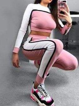 Women's Casual Two-piece Sport Suits - Two-piece Outfits - INS | Online Fashion Free Shipping Clothing, Dresses, Tops, Shoes - Activewear - hide - Suit