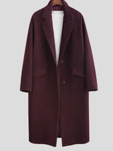 Women's Coats Lapel Pocket Straight Mid-Length Woolen Coat - Coats & Jackets - Instastyled | Online Fashion Free Shipping Clothing, Dresses, Tops, Shoes - 22/12/2021 - COA2112231369 - Coats & Jackets