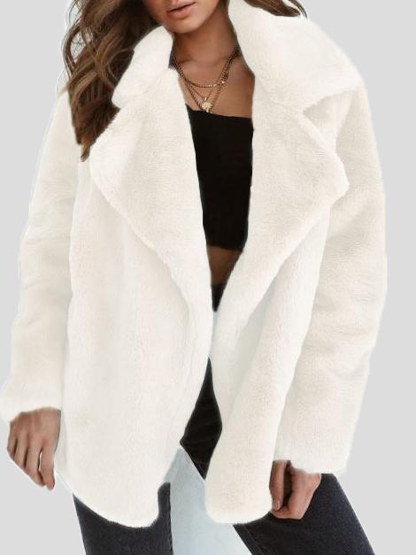 Women's Coats Large Lapel Loose Comfortable Woolen Coat - Coats & Jackets - INS | Online Fashion Free Shipping Clothing, Dresses, Tops, Shoes - 11/10/2021 - 20-30 - COA2110111203