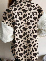 Women's Coats Leopard Print Plush Stitching Long Sleeve Jacket - Coats & Jackets - INS | Online Fashion Free Shipping Clothing, Dresses, Tops, Shoes - 20/08/2021 - 30-40 - COA2108201118
