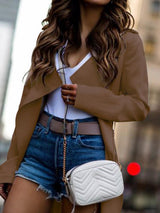 Women's Coats Long Sleeves Lapel Solid Windbreaker Long Coat - Coats & Jackets - INS | Online Fashion Free Shipping Clothing, Dresses, Tops, Shoes - 13/08/2021 - 30-40 - COA2108131113