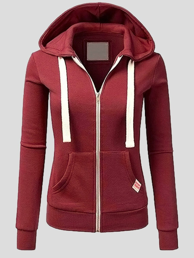 Women's Coats Sports Cardigan Zip Pocket Hooded Jacket - Coats & Jackets - INS | Online Fashion Free Shipping Clothing, Dresses, Tops, Shoes - 20-30 - 24/08/2021 - COA2108251120