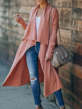 Women's Coats Temperament OL Tongle Long Sleeve Long Knit Coat - Coats & Jackets - INS | Online Fashion Free Shipping Clothing, Dresses, Tops, Shoes - 28/10/2021 - COA2110281262 - Coats & Jackets