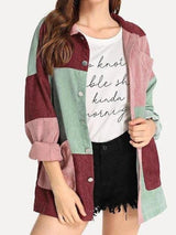 Women's Corduroy Shirt Jacket - Coats - INS | Online Fashion Free Shipping Clothing, Dresses, Tops, Shoes - Coats - hide -