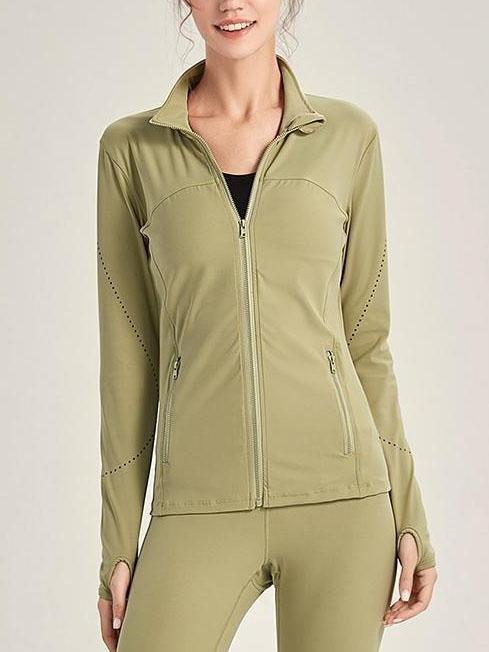 Women's Core Fitness Jacket - Coats & Jackets - INS | Online Fashion Free Shipping Clothing, Dresses, Tops, Shoes - 04/03/2021 - Autumn - Black