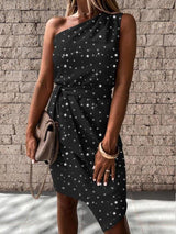 Women's Dresses Shiny Sleeveless Strapless Tight Dress - Midi Dresses - INS | Online Fashion Free Shipping Clothing, Dresses, Tops, Shoes - 18/09/2021 - 30-40 - Category_Midi Dresses