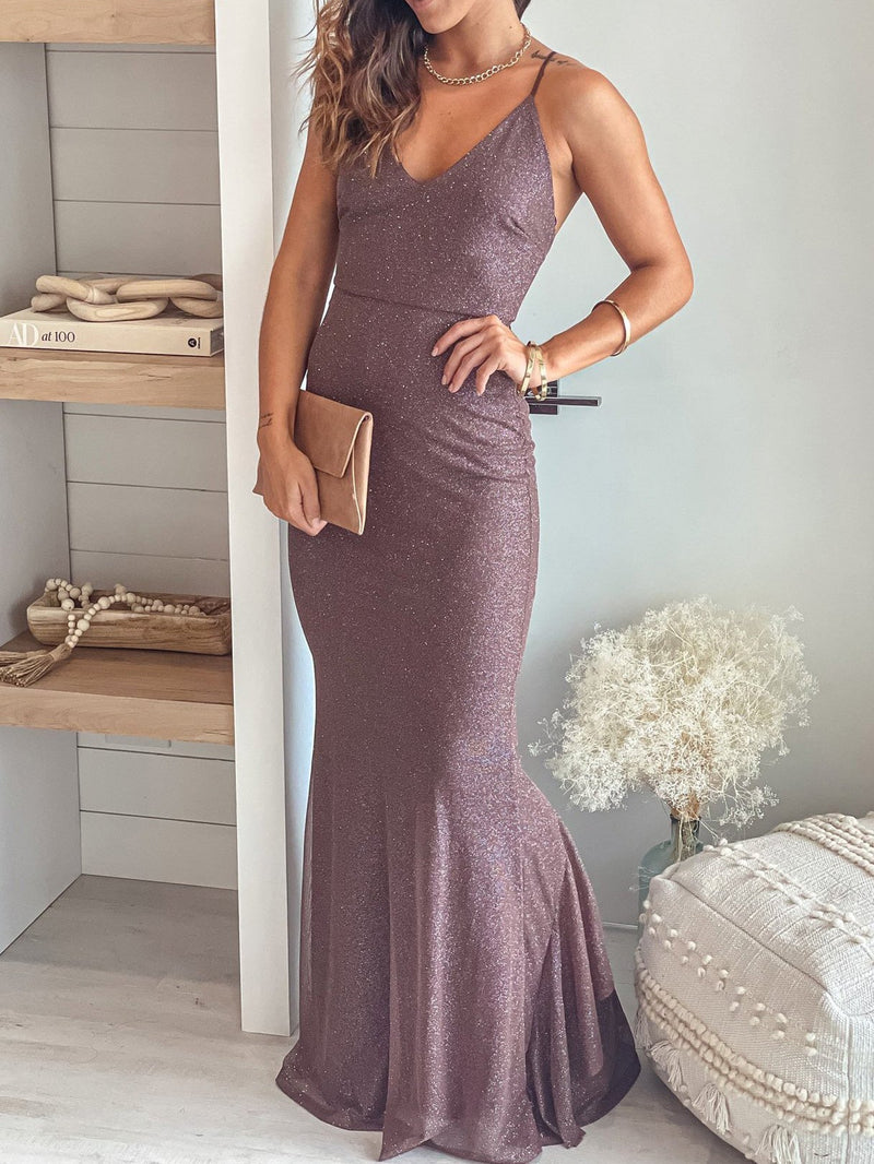 Women's Dresses Strapless Bare Back V-Neck Party Evening Dress - Maxi Dresses - Instastyled | Online Fashion Free Shipping Clothing, Dresses, Tops, Shoes - 23/12/2021 - 30-40 - color-blue