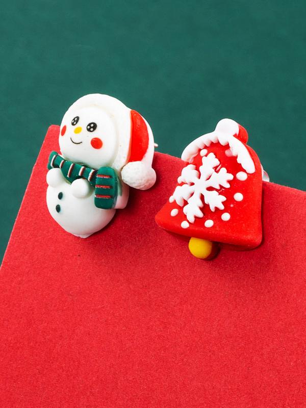 Women's Earrings Cute Snowman Christmas Tree Earrings - Earrings - INS | Online Fashion Free Shipping Clothing, Dresses, Tops, Shoes - 16/11/2021 - Accs & Jewelry - color-brown