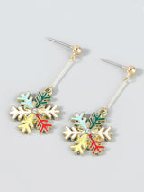 Women's Earrings Fashion Rhinestone Christmas Snowflake Earrings - Earrings - INS | Online Fashion Free Shipping Clothing, Dresses, Tops, Shoes - 16/11/2021 - Accs & Jewelry - color-gold