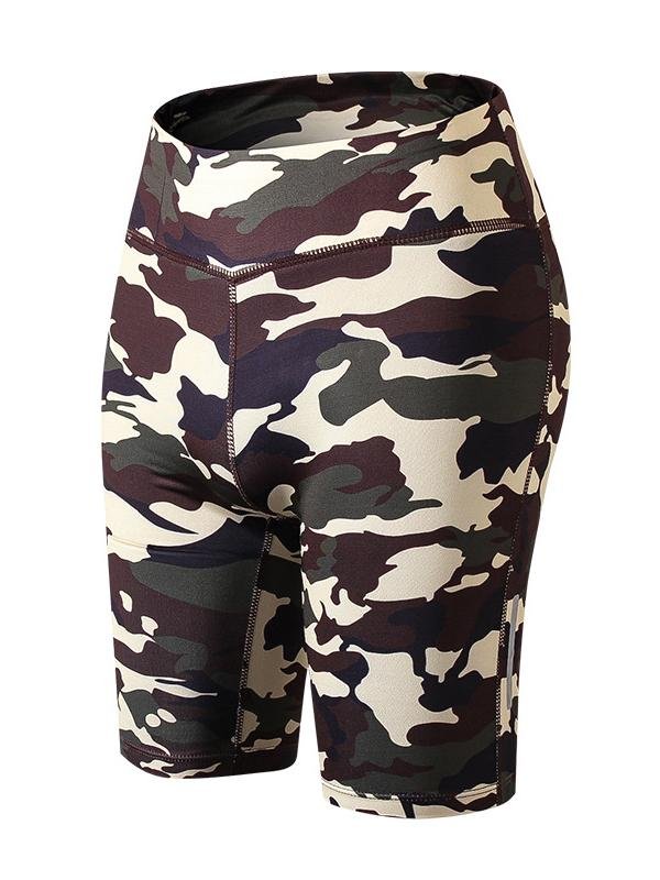 Women's Escape Quest Bike Shorts - Shorts - INS | Online Fashion Free Shipping Clothing, Dresses, Tops, Shoes - 03/02/2021 - Black - Camouflage Army Green