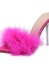 Women's Fabulicious Poise 501f Marabou Slide Shoe - Shoes - INS | Online Fashion Free Shipping Clothing, Dresses, Tops, Shoes - 03/01/2021 - Beige - Black