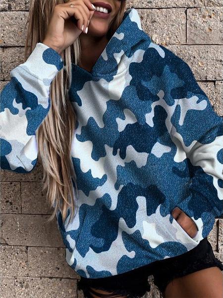 Women's Hoodies Camouflage Print Pocket Casual Hoodie - Hoodies - INS | Online Fashion Free Shipping Clothing, Dresses, Tops, Shoes - 20-30 - 24/08/2021 - Category_Hoodies
