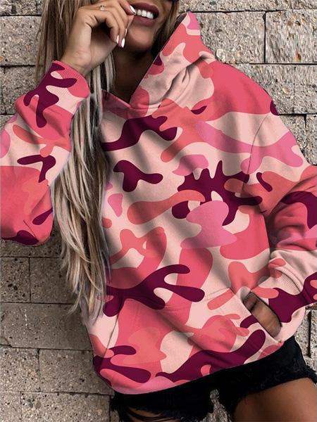 Women's Hoodies Camouflage Print Pocket Casual Hoodie - Hoodies - INS | Online Fashion Free Shipping Clothing, Dresses, Tops, Shoes - 20-30 - 24/08/2021 - Category_Hoodies
