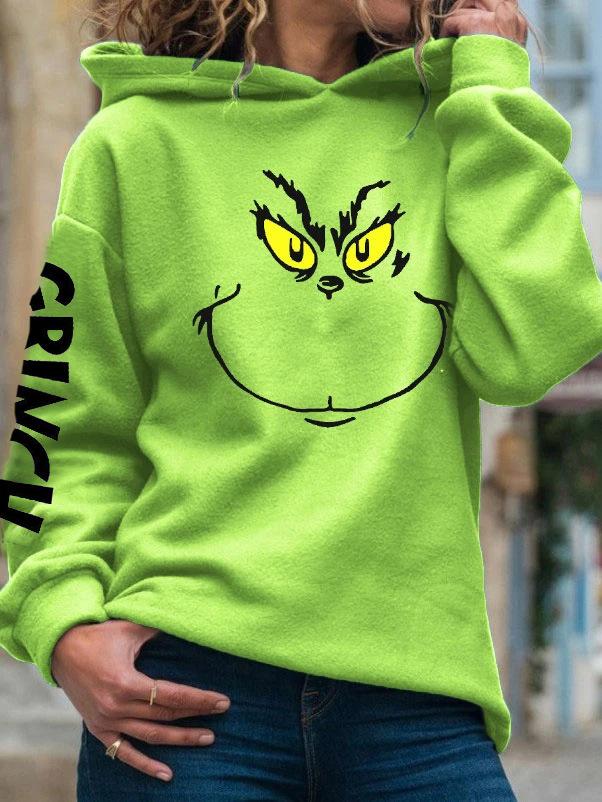 Women's Hoodies How The Grinch Stole Christmas Print Hoodie - Hoodies - INS | Online Fashion Free Shipping Clothing, Dresses, Tops, Shoes - 12/11/2021 - 20-30 - color-green