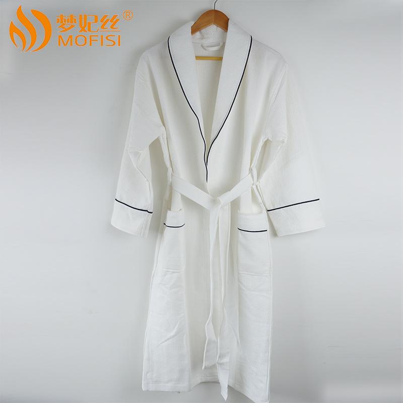 Women's Hotel Robe - Robes - INS | Online Fashion Free Shipping Clothing, Dresses, Tops, Shoes - 04/03/2021 - Color_White - Long Sleeve