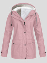 Women's Jackets Mountaineering Suit Zipper Pocket Hooded Plus Fleece Jacket - Coats & Jackets - Instastyled | Online Fashion Free Shipping Clothing, Dresses, Tops, Shoes - 06/12/2021 - 40-50 - Coats & Jackets
