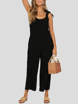 Women's Jumpsuits Bowknot Sling Pocket Casual Jumpsuit - Jumpsuits & Rompers - Instastyled | Online Fashion Free Shipping Clothing, Dresses, Tops, Shoes - 20-30 - 23/12/2021 - Bottoms