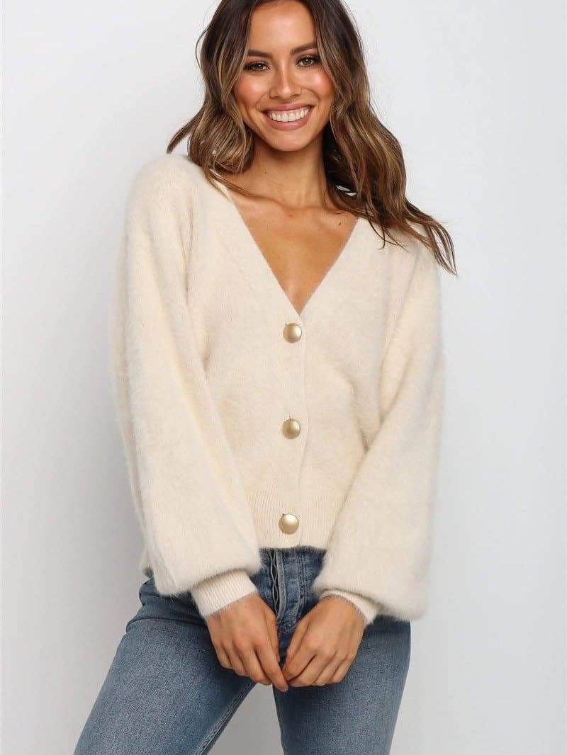 Women's Knit Cardigan Sweater - INS | Online Fashion Free Shipping Clothing, Dresses, Tops, Shoes