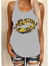 Women's Lip Prints Vest - INS | Online Fashion Free Shipping Clothing, Dresses, Tops, Shoes