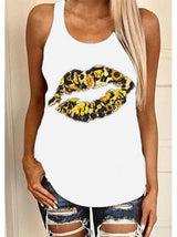 Women's Lip Prints Vest - INS | Online Fashion Free Shipping Clothing, Dresses, Tops, Shoes