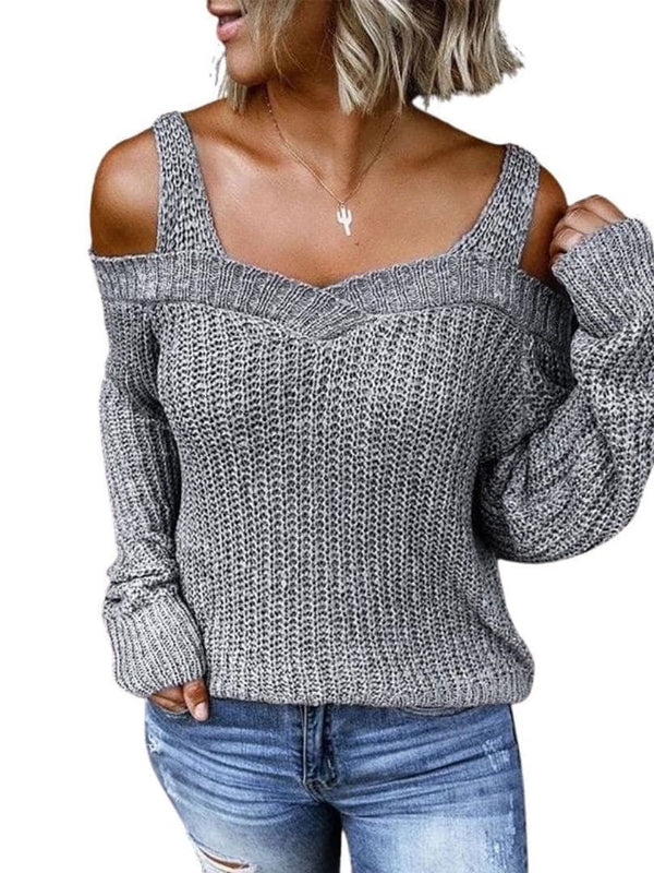 Women's Loose Knitted Sweater - INS | Online Fashion Free Shipping Clothing, Dresses, Tops, Shoes