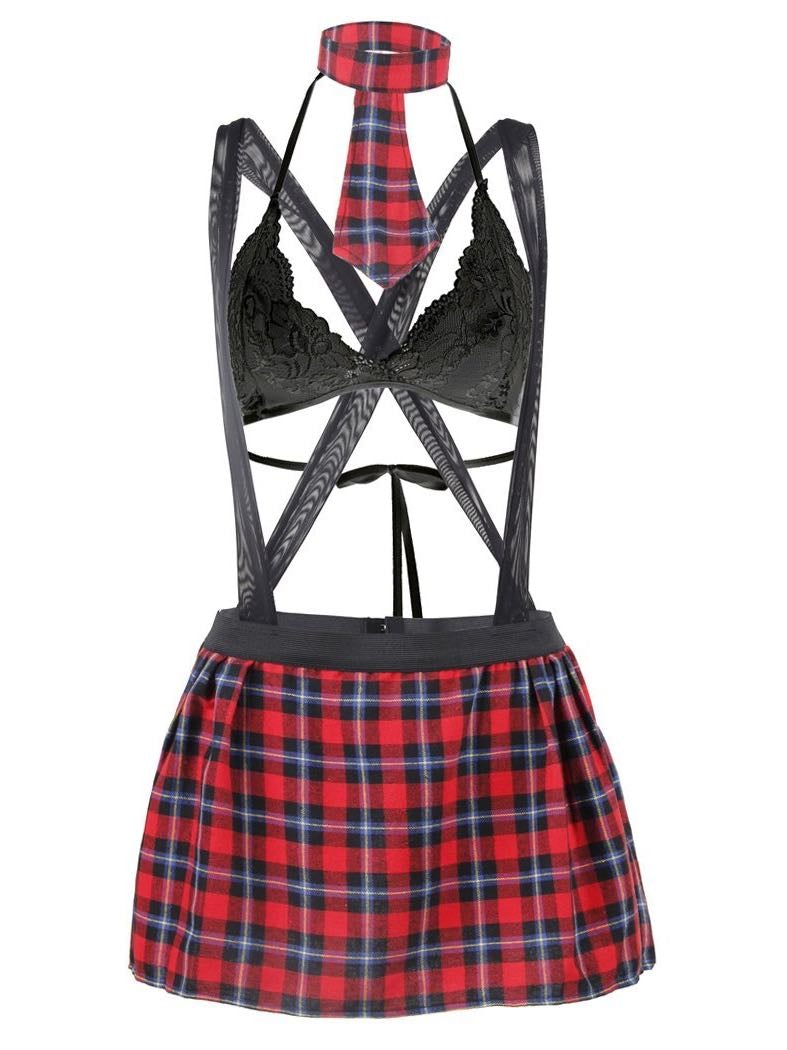 Women's lovely sexy sling belt plaid miniskirt - INS | Online Fashion Free Shipping Clothing, Dresses, Tops, Shoes