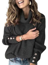 Women's Mock Turtleneck Sweater - INS | Online Fashion Free Shipping Clothing, Dresses, Tops, Shoes