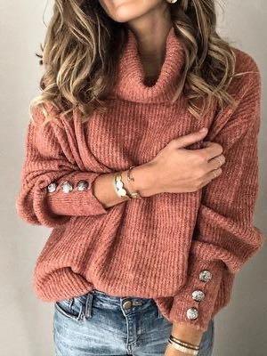 Women's Mock Turtleneck Sweater - INS | Online Fashion Free Shipping Clothing, Dresses, Tops, Shoes