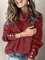 Women's Mock Turtleneck Sweater - INS | Online Fashion Free Shipping Clothing, Dresses, Tops, Shoes