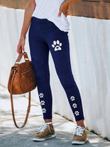 Women's Pants Animal Footprint Print Casual Pants - Pants - INS | Online Fashion Free Shipping Clothing, Dresses, Tops, Shoes - 13/09/2021 - 20-30 - Bottom