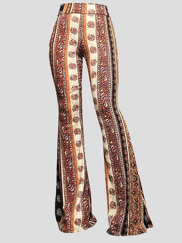 Women's Pants Casual Printed Wide-Leg Flared Pants - Pants - Instastyled | Online Fashion Free Shipping Clothing, Dresses, Tops, Shoes - 10-20 - 25/12/2021 - Bottoms