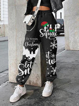 Women's Pants Christmas Snowflake Letter Print Sports Harem Pants - Pants - INS | Online Fashion Free Shipping Clothing, Dresses, Tops, Shoes - 1/11/2021 - 20-30 - Bottoms