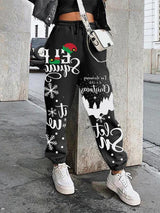 Women's Pants Christmas Snowflake Letter Print Sports Harem Pants - Pants - INS | Online Fashion Free Shipping Clothing, Dresses, Tops, Shoes - 1/11/2021 - 20-30 - Bottoms