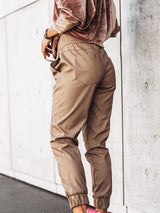 Women's Pants Simple Elastic Tether Slim Leather Pants - Pants - INS | Online Fashion Free Shipping Clothing, Dresses, Tops, Shoes - 03/09/2021 - 30-40 - Bottom