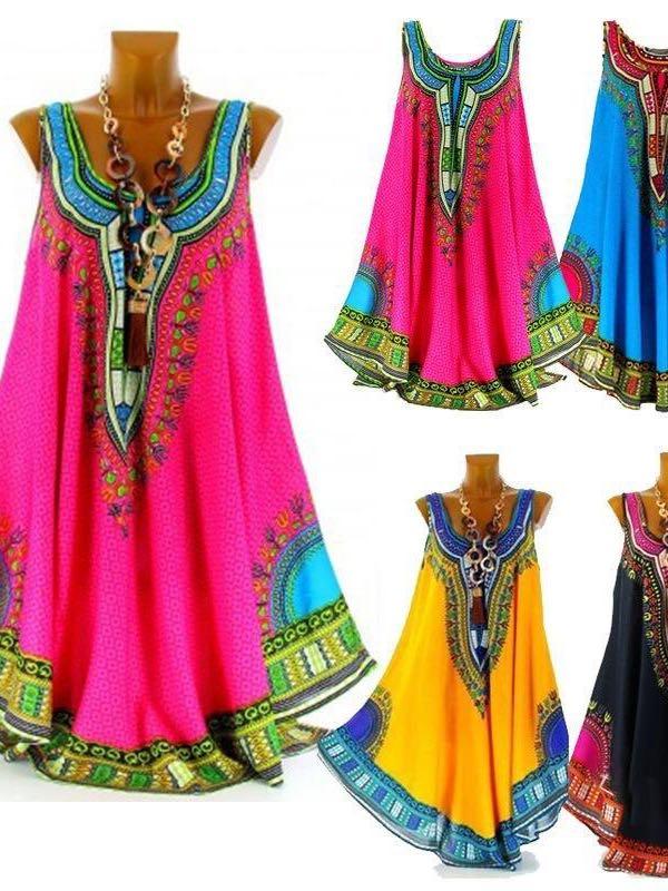 Women's Printed Ethnic Trend Dress - INS | Online Fashion Free Shipping Clothing, Dresses, Tops, Shoes