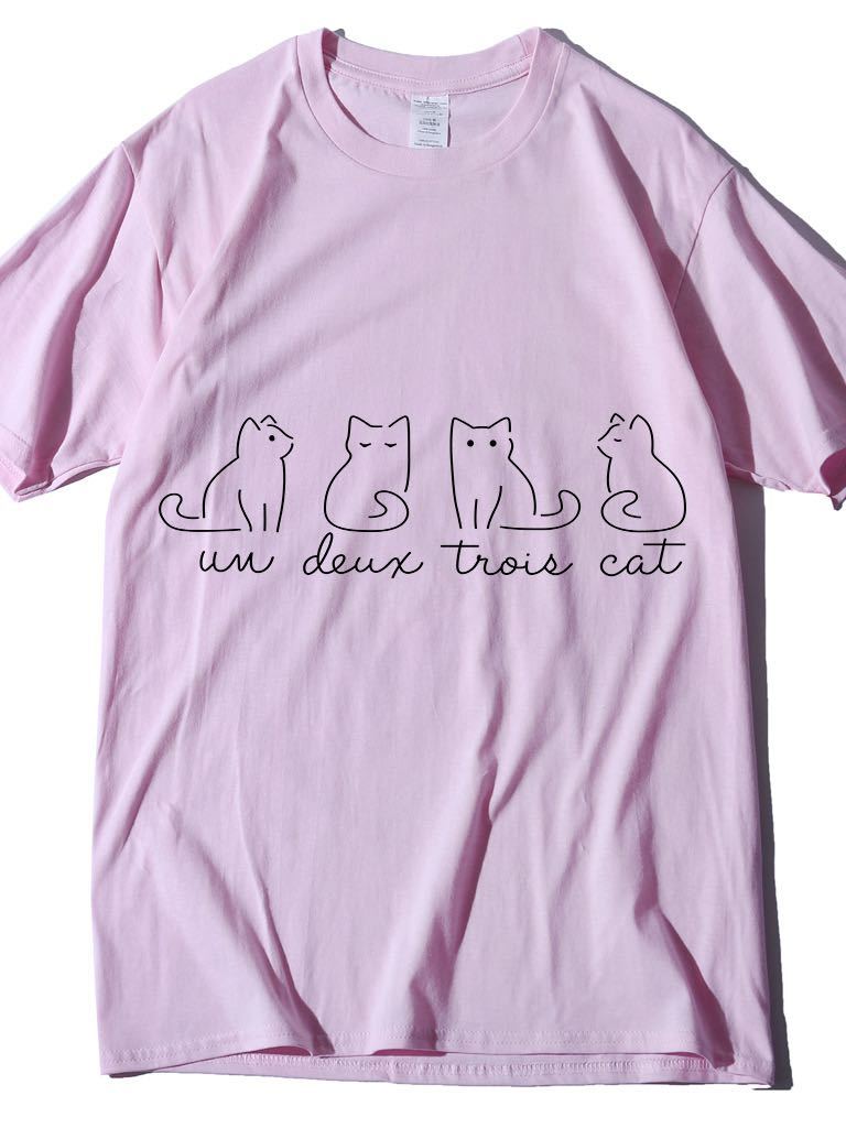 Women's Pure Color Cat Print Casual Oversize T-Shirt - INS | Online Fashion Free Shipping Clothing, Dresses, Tops, Shoes - GMC-All Under $10 - GMC-All Under $15 -