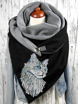 Women's Scarfs Hot Rhinestone Colored Cat Warm Button Scarf - Scarfs - INS | Online Fashion Free Shipping Clothing, Dresses, Tops, Shoes - 10-20 - 26/10/2021 - Accs & Jewelry
