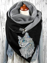 Women's Scarfs Hot Rhinestone Colored Cat Warm Button Scarf - Scarfs - INS | Online Fashion Free Shipping Clothing, Dresses, Tops, Shoes - 10-20 - 26/10/2021 - Accs & Jewelry