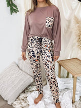 Women's Sets Leopard Print Long Sleeve Trousers Casual Two-Piece Suit - Sets - INS | Online Fashion Free Shipping Clothing, Dresses, Tops, Shoes - 09/11/2021 - 20-30 - Bottoms