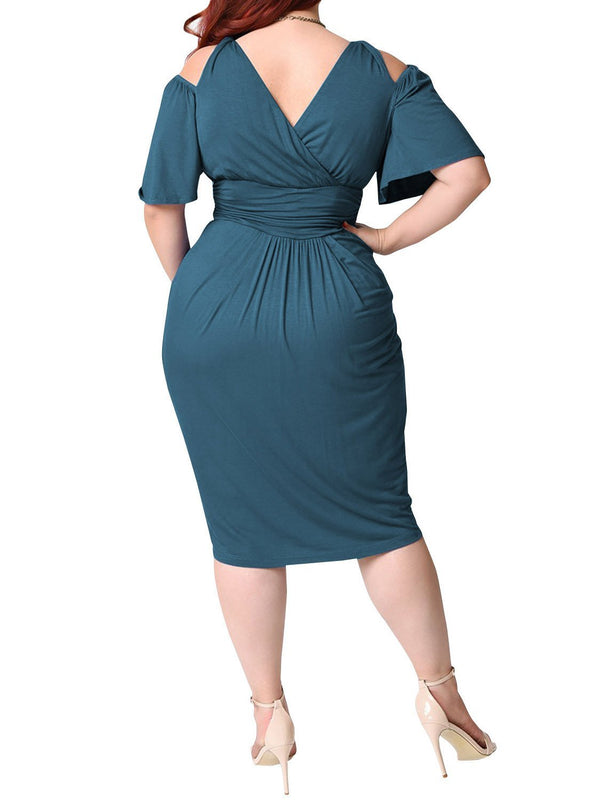 Women's Short Sleeve Tunic Dress - CURVE+PLUS - INS | Online Fashion Free Shipping Clothing, Dresses, Tops, Shoes - CURVE+PLUS - Mx Curve+Plus -