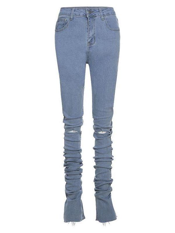 Women's Skinny Ripped Jeans - INS | Online Fashion Free Shipping Clothing, Dresses, Tops, Shoes