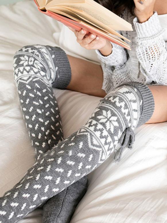 Women's Socks Christmas Elk Over-The-Knee Woolen Socks - Accs & Jewelry - INS | Online Fashion Free Shipping Clothing, Dresses, Tops, Shoes - 10-20 - 16/11/2021 - Accs & Jewelry