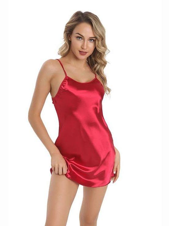 Women's Strap Satin Slip Dress - INS | Online Fashion Free Shipping Clothing, Dresses, Tops, Shoes