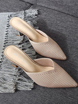 Women's Summer Chic Knit Slip-On Stiletto - Shoes - INS | Online Fashion Free Shipping Clothing, Dresses, Tops, Shoes - 02/19/2021 - Black - Casual