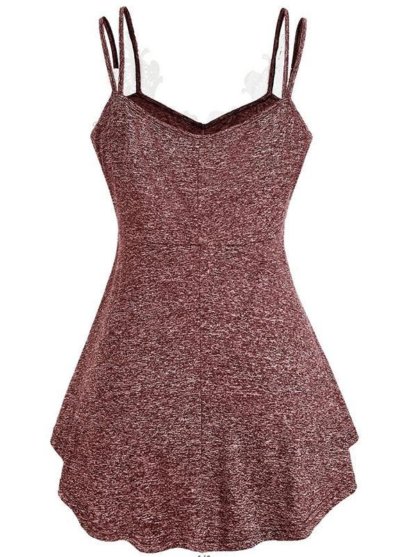 Women's Summer Lace Applique Sling Blouse - Tank Tops - INS | Online Fashion Free Shipping Clothing, Dresses, Tops, Shoes - 18/05/2021 - Color_Gray - Color_Wine Red