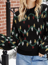 Women's Sweaters Lantern Printed Pullover Long Sleeve Sweater - Cardigans & Sweaters - INS | Online Fashion Free Shipping Clothing, Dresses, Tops, Shoes - 18/11/2021 - 30-40 - Cardigans & Sweaters