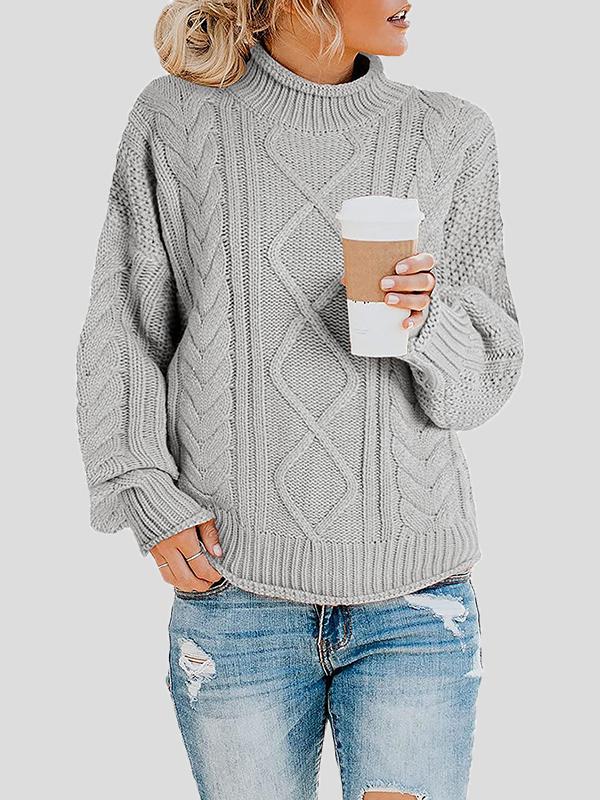 Women's Sweaters Turtleneck Long Sleeve Straight Sweater - Cardigans & Sweaters - INS | Online Fashion Free Shipping Clothing, Dresses, Tops, Shoes - 11/10/2021 - 20-30 - Cardigans & Sweaters