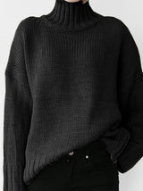 Women's Sweaters Turtleneck Solid Pullover Long Sleeve Sweater - Cardigans & Sweaters - Instastyled | Online Fashion Free Shipping Clothing, Dresses, Tops, Shoes - 10/12/2021 - 30-40 - Cardigans & Sweaters