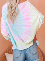 Women's T-Shirts Gradient Tie-Dye Long Sleeve Pullover Loose T-Shirts - T-Shirts - INS | Online Fashion Free Shipping Clothing, Dresses, Tops, Shoes - 09/08/2021 - 10-20 - Category_T-Shirts