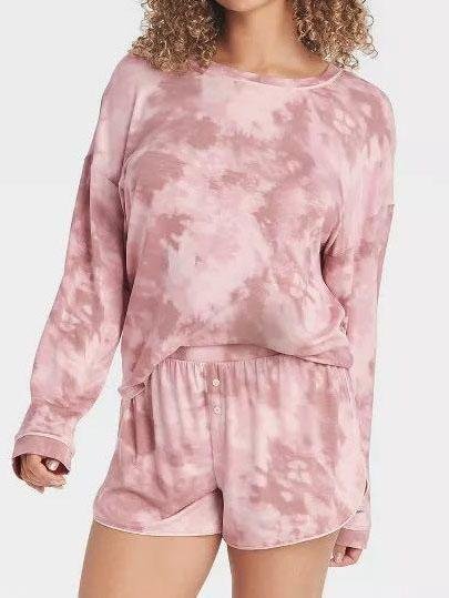 Women's Tie-Dye Pajama Set - Pajamas - INS | Online Fashion Free Shipping Clothing, Dresses, Tops, Shoes - 03/03/2021 - L - M
